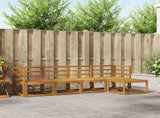 Outdoor Sofa Set 5 pcs Natural Solid Acacia Wood 3366237