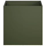 Garden Planter Olive Green 45 x 45 x 45 cm Cold-rolled Steel 8004972