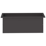 Garden Planter with LED Black 30 x 80 x 30 cm Steel 8008098