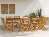Garden Chair 8 pcs Natural 40 x 42 x 85 cm Solid Acacia Wood 3416292
