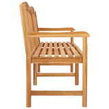 Handcarved Rose Bench Natural 150 x 60 x 90 cm Solid Teak Wood 42030014
