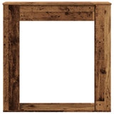 Fireplace Surround Old Wood 100x20x100 cm Engineered Wood 854578