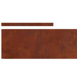 Lawn Edging 450 x 20 cm Weathering Steel Rusty 868032