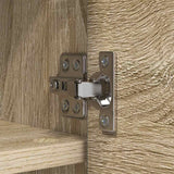 Wall-Mounted Coat Rack with Shelf Sonoma Oak 80 x 20 x 30 cm 874341