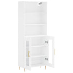 Highboard White 69.5x34x180 cm Engineered Wood 3189301