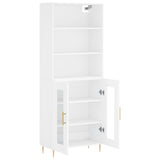 Highboard White 69.5x34x180 cm Engineered Wood 3189301
