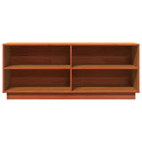 Shoe Cabinet Wax Brown 110x34x45 cm Solid Wood Pine 847123