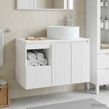 Bathroom Furniture Set 2 pcs White Engineered Wood 3404104