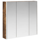 Bathroom Mirror Cabinet Smoked Oak 73.5 x 15.5 x 70 cm 889259