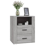 Bedside Cabinet Grey Sonoma 50x36x60 cm Engineered Wood 816734