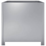 Garden Planter 50x50x50 cm Galvanised Steel 851218