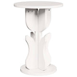 Coffee Table White 39.5 x 39.5 x 53.5 cm Solid pine wood 873557