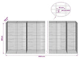 Gabion with 3.5 mm Wire and 5x10 cm Mesh 950x100x200 cm 3462973