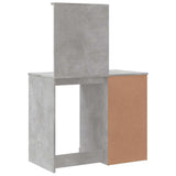 Dressing Table with LED Lights Concrete Grey 90x42x132.5 cm 834974