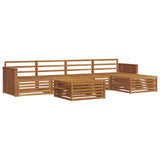 Outdoor Sofa Set 6 pcs Natural Solid Acacia Wood 3373334