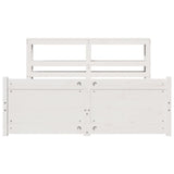 Bed Frame with Headboard without Mattress White 140x190 cm 3306014