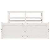 Bed Frame with Headboard without Mattress White 140x190 cm 3306014