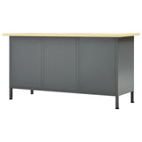 145348 Workbench Black 160x60x85 cm Steel