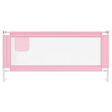 Toddler Safety Bed Rail Pink 200x25 cm Fabric 10206