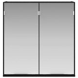 Mirror Cabinet Black Oak 64 x 20 x 67 cm Engineered Wood 862096