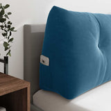 Back Pillow Blue 200 x 24 x 50 cm Velvet 42014602