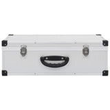 CD Case for 80 CDs Aluminium ABS Silver 91854