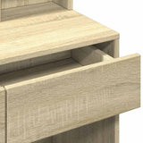 Dressing Table with LED Sonoma Oak 80x41x144.5 cm 848180