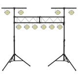 Light Stand Black 338x115x cm Steel 70179