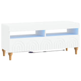 LED TV Cabinet White Engineered Wood 896325