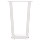 Coffee Table Legs V-Shape 2 pcs White 38x cm Steel 4012625