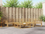 Outdoor Sofa Set 5 pcs White 79 x 79 x 37 cm Solid Acacia Wood 3386403