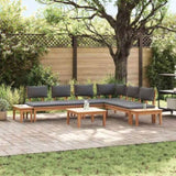 Garden Sofa Set 3 pcs Brown and Grey 3356867