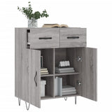 Sideboard Grey Sonoma 69.5x34x90 cm Engineered Wood 827978