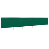 5-panel Wind Screen Fabric 600x160 cm Green 47167