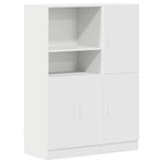 ZNTS 2 Piece Kitchen Cabinet Set White Engineered Wood 3324142