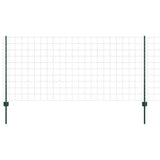 Welded Wire Fence 25 x 1 m PVC-Coated Steel Green Mesh 3336027