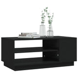 ZNTS Coffee Table Black 102x55x43 cm Engineered Wood 810281