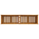 Garden Planter with Liner 153x38.5x50 cm Solid Wood Acacia 366442