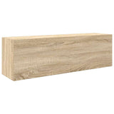Bathroom Wall Cabinet Sonoma Oak 100x25x30 cm Engineered Wood 860096