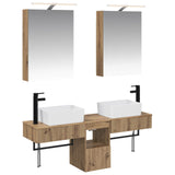 Bathroom Cabinet Set 5 pcs Artisan Oak Engineered Wood 3406318