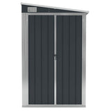 Wall-mounted Garden Shed Anthracite 118x194x178 cm Steel 316223