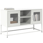 ZNTS TV Cabinet White 100.5x39x60.5 cm Steel 853385