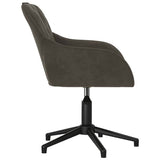 Office Chair Dark Grey 56 x 61.5 x 72 cm Velvet 42025220