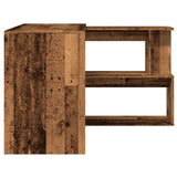 Corner Desk Old Wood 200.5x50x76 cm Engineered Wood 855956