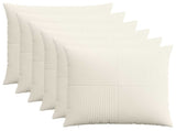 Cushion Cover 6 pcs ALMELO Cream 80 x 80 cm Corduroy 915690