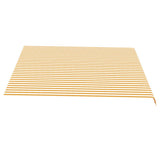 Replacement Fabric for Awning Yellow and White 4x3.5 m 311938