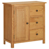 Cupboard 70x35x75 cm Solid Oak Wood 289188