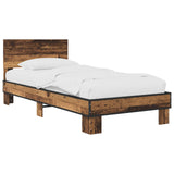 Bed Frame with Headboard Old Wood 80 x 200 cm Engineered Wood 8009085