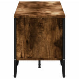 TV Cabinet Smoked Oak 180x34x41 cm Engineered Wood 848576