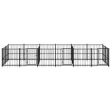 Outdoor Dog Kennel Steel 11.26 m 3124665